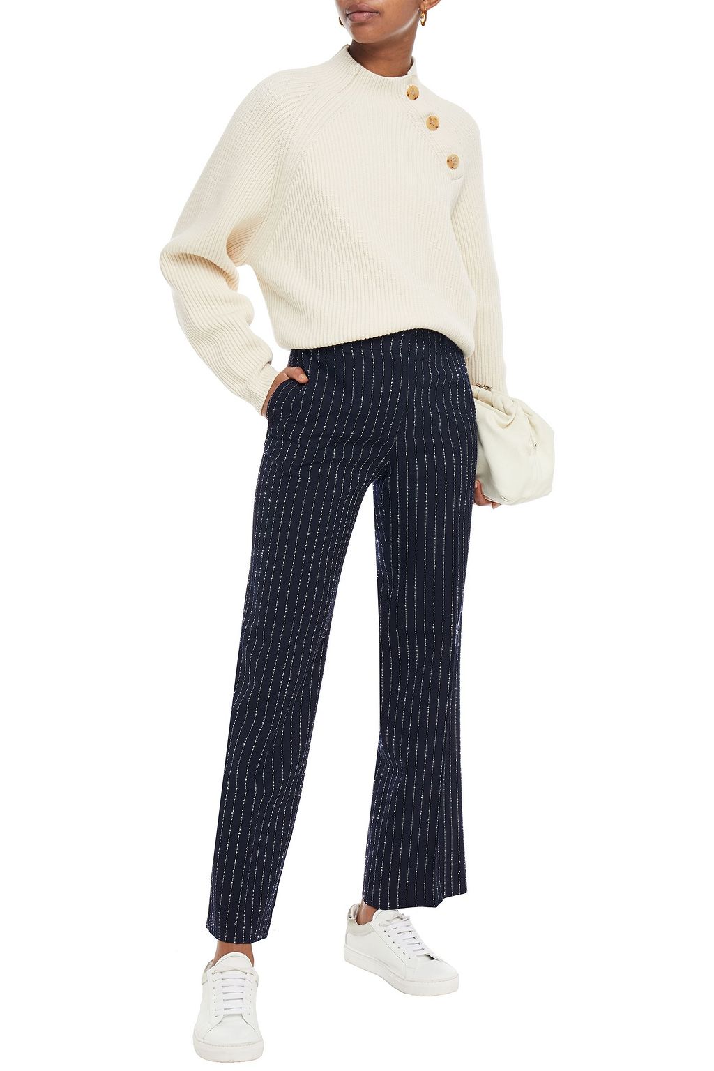 ACNE STUDIOS Pinstriped wool-blend straight-leg pants