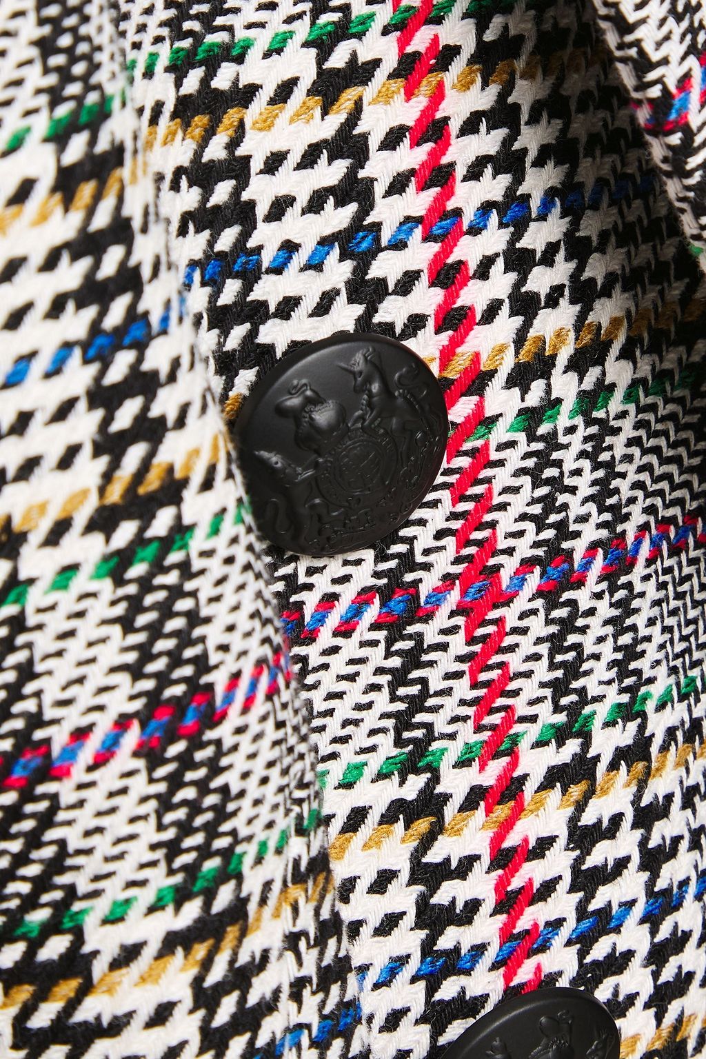 VERONICA BEARD Empire Dickey houndstooth cotton-blend blazer