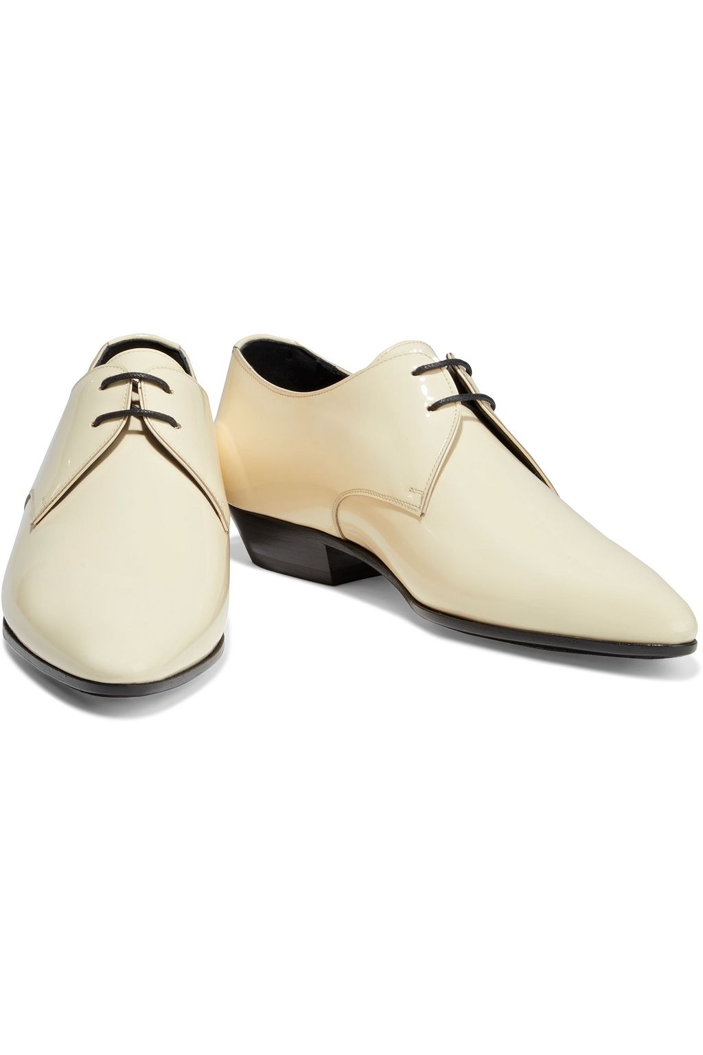 SAINT LAURENT Patent-leather brogues