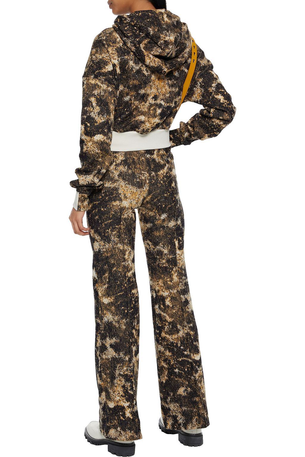 TWENTY MONTRÉAL Cotton-blend jacquard bootcut pants