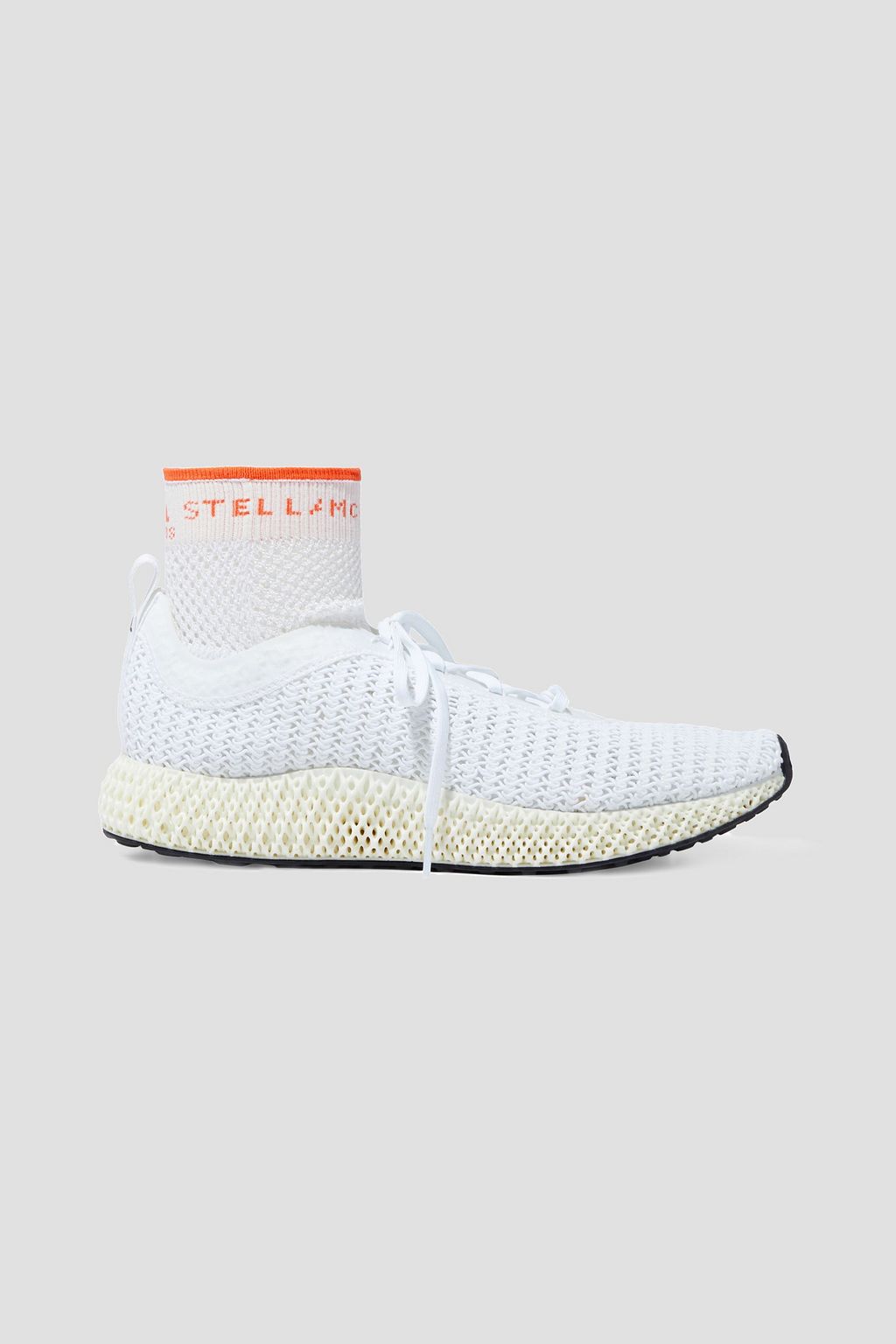 White Alphaedge 4d Stretch Knit Sneakers Sale Up To 70 Off The Outnet Adidas By Stella Mccartney The Outnet