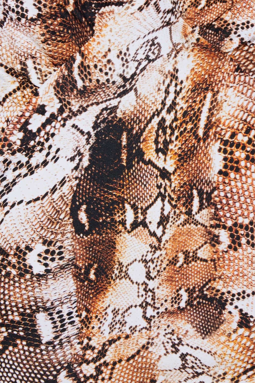 MELISSA ODABASH Del Mar cutout snake-print swimsuit