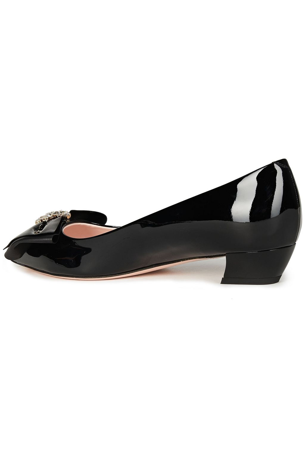 ROGER VIVIER Ball 100 リボン付き パテントレザー パンプス
