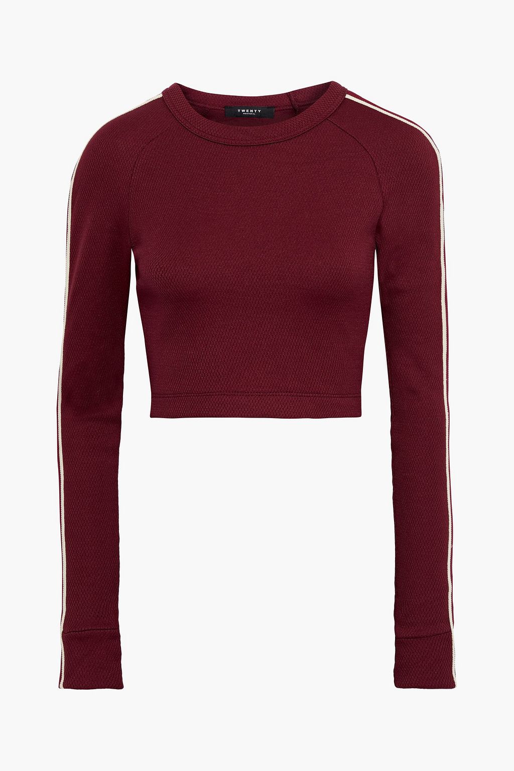 burgundy mesh top