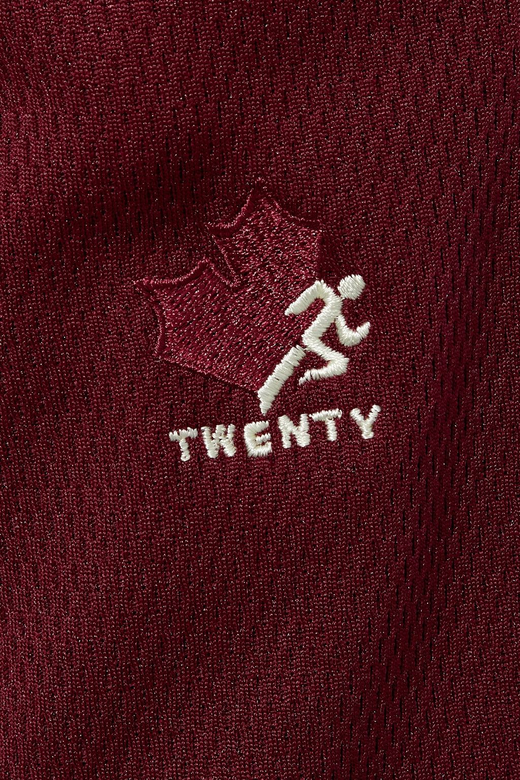 TWENTY MONTRÉAL Striped cotton-blend mesh track pants