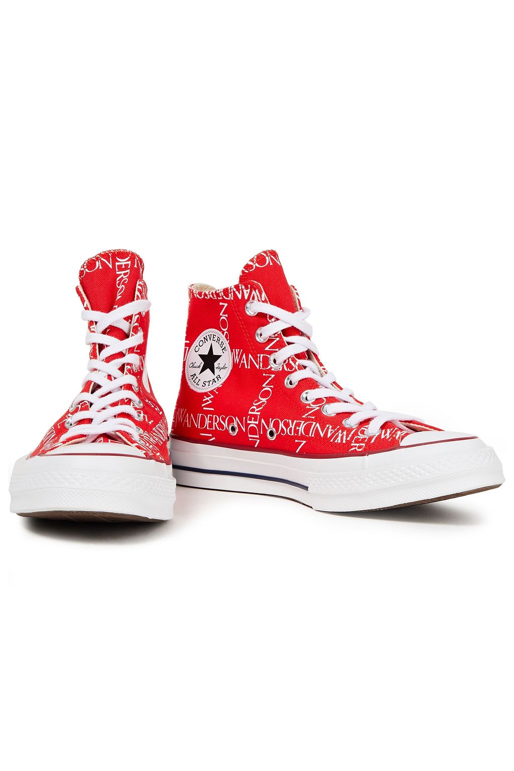 CONVERSE X JW ANDERSON plus JW Anderson Chuck Taylor All Star printed cotton-canvas high-top sneakers
