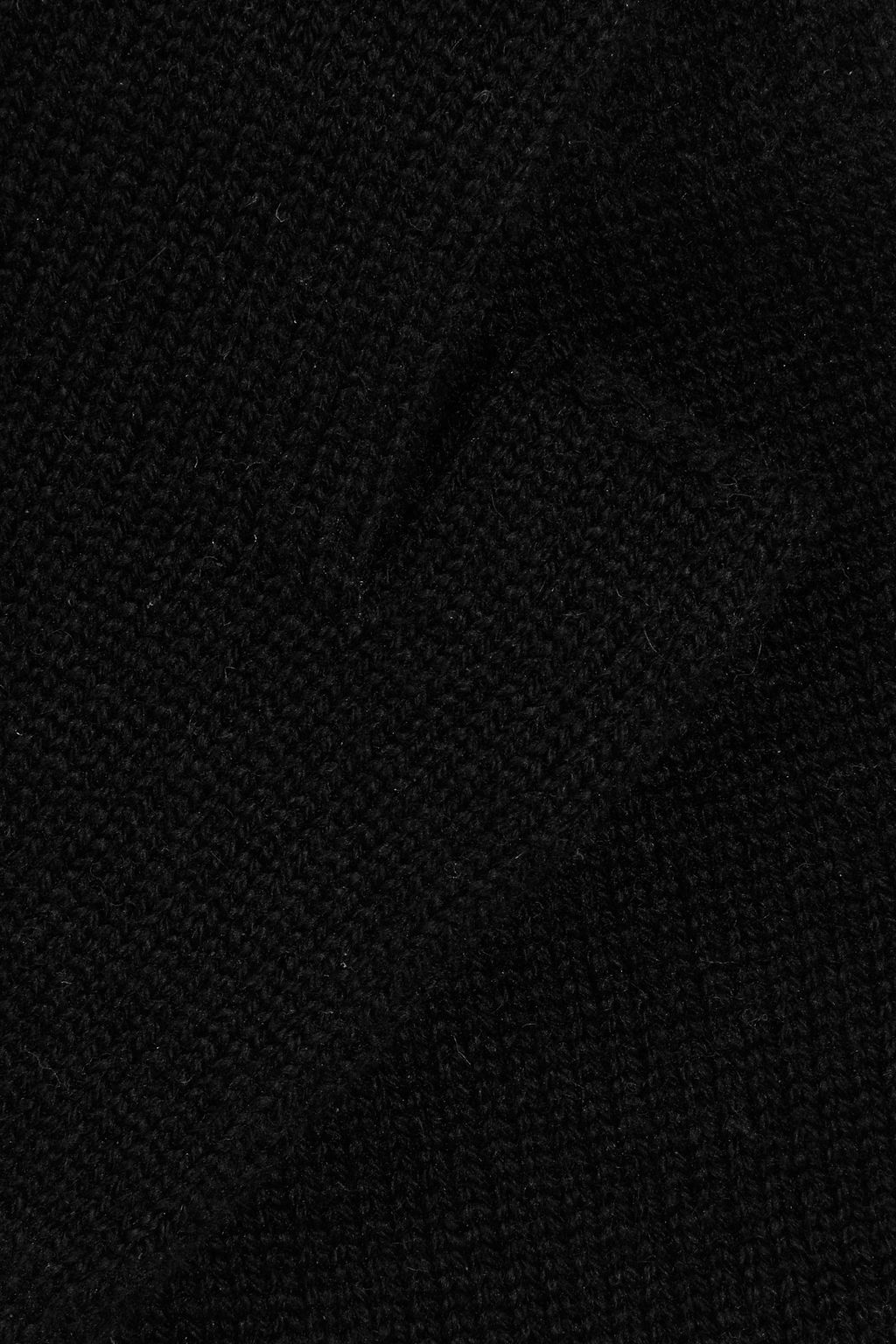 REEBOK X VICTORIA BECKHAM Logo-appliquéd wool-blend fingerless gloves