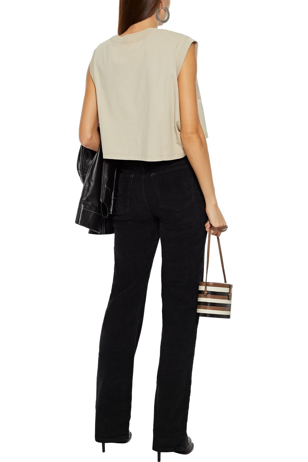 REFORMATION Daphne organic cotton-blend corduroy straight-leg pants