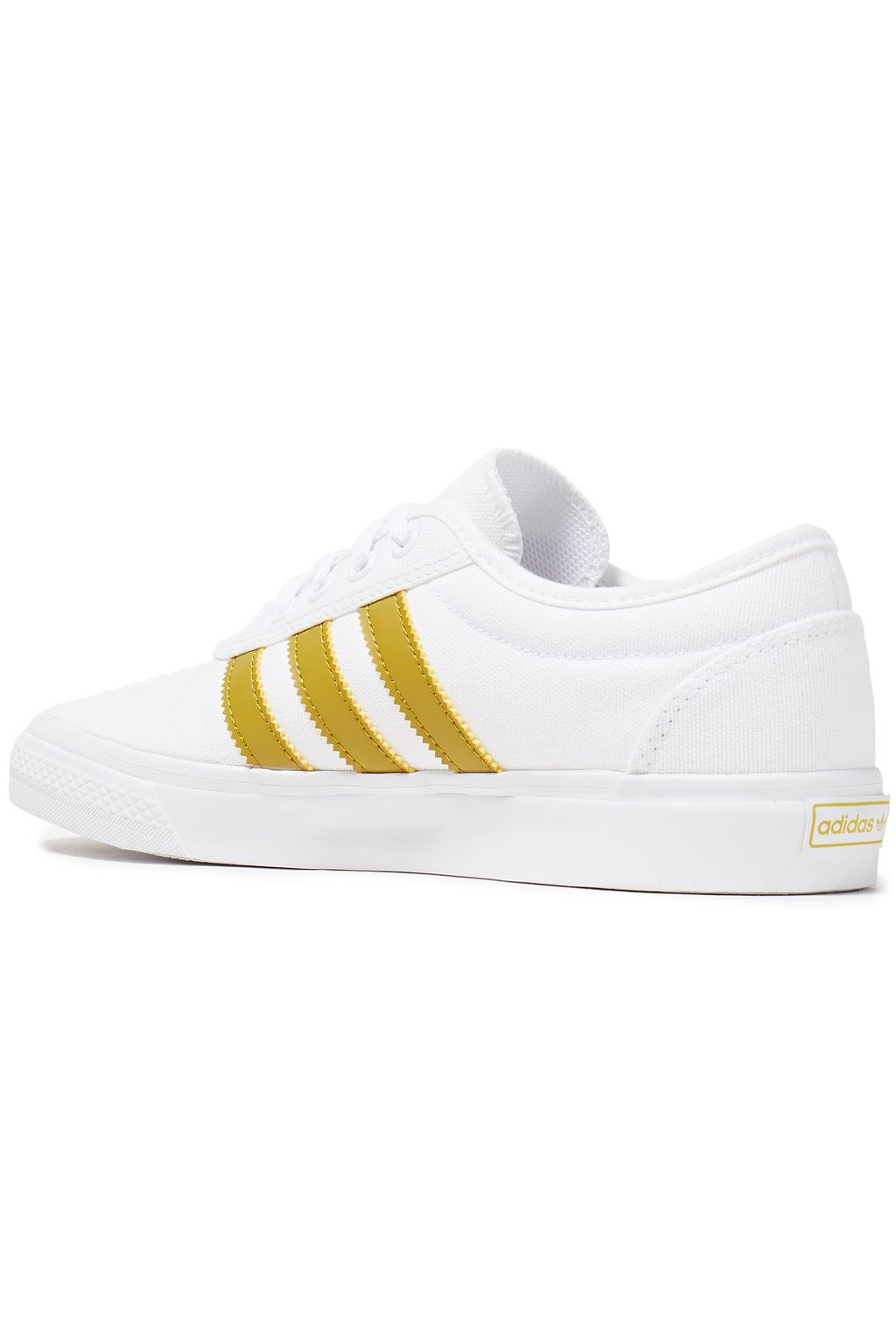 ADIDAS ORIGINALS Adi Ease faux leather-trimmed canvas sneakers