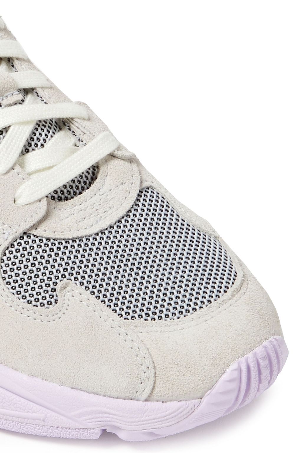 ADIDAS ORIGINALS Falcon leather, suede and mesh sneakers
