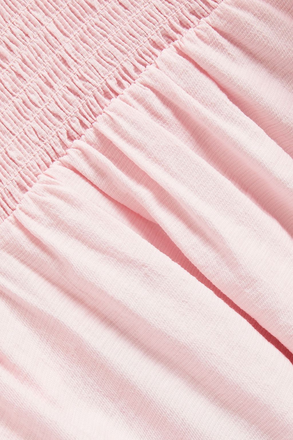 MAJE Shirred crepe blouse