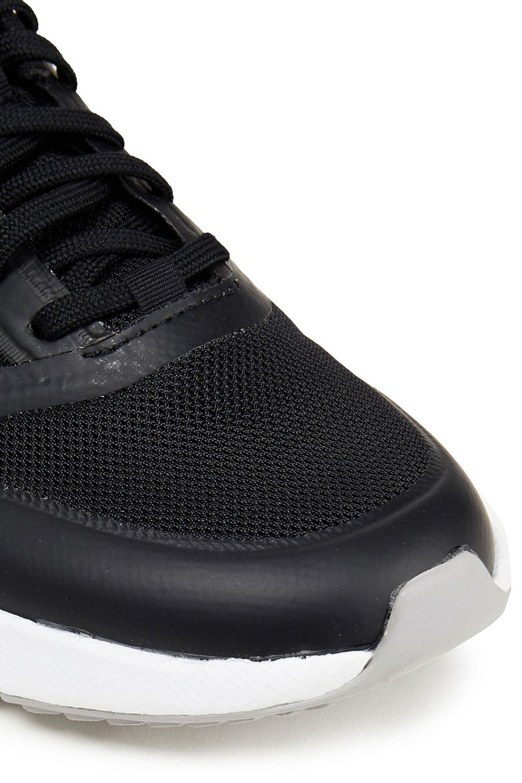 ADIDAS Nova Flow faux leather-trimmed mesh sneakers