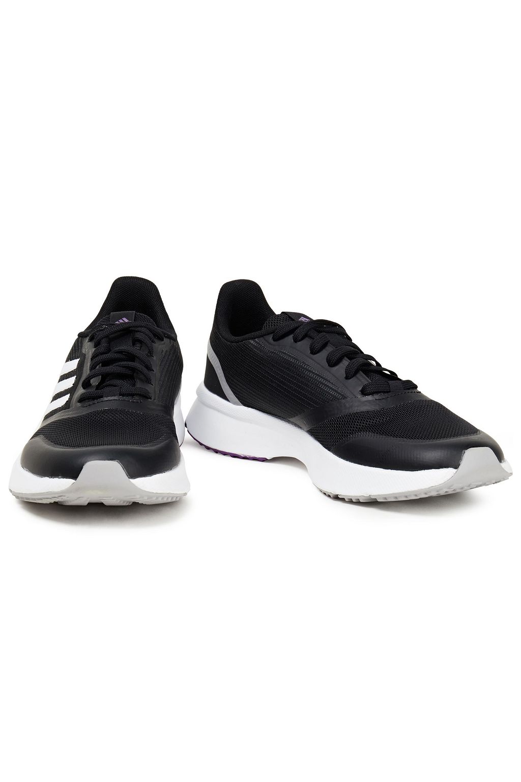 ADIDAS Nova Flow faux leather-trimmed mesh sneakers