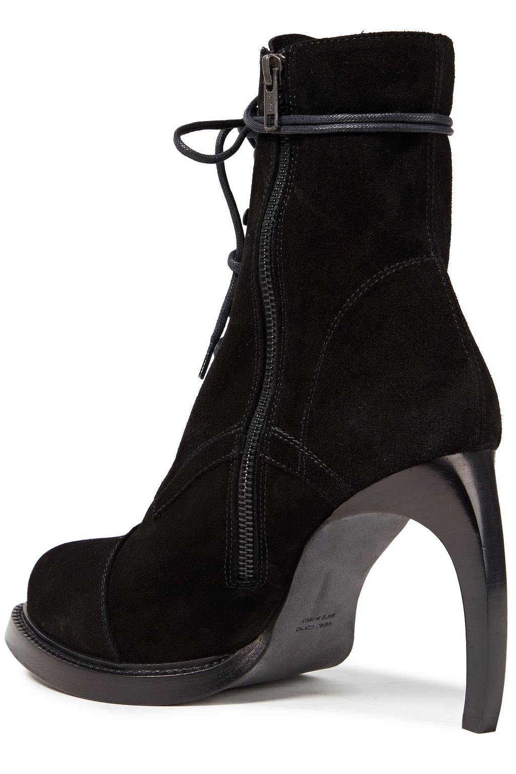 ANN DEMEULEMEESTER Lace-up suede ankle boots