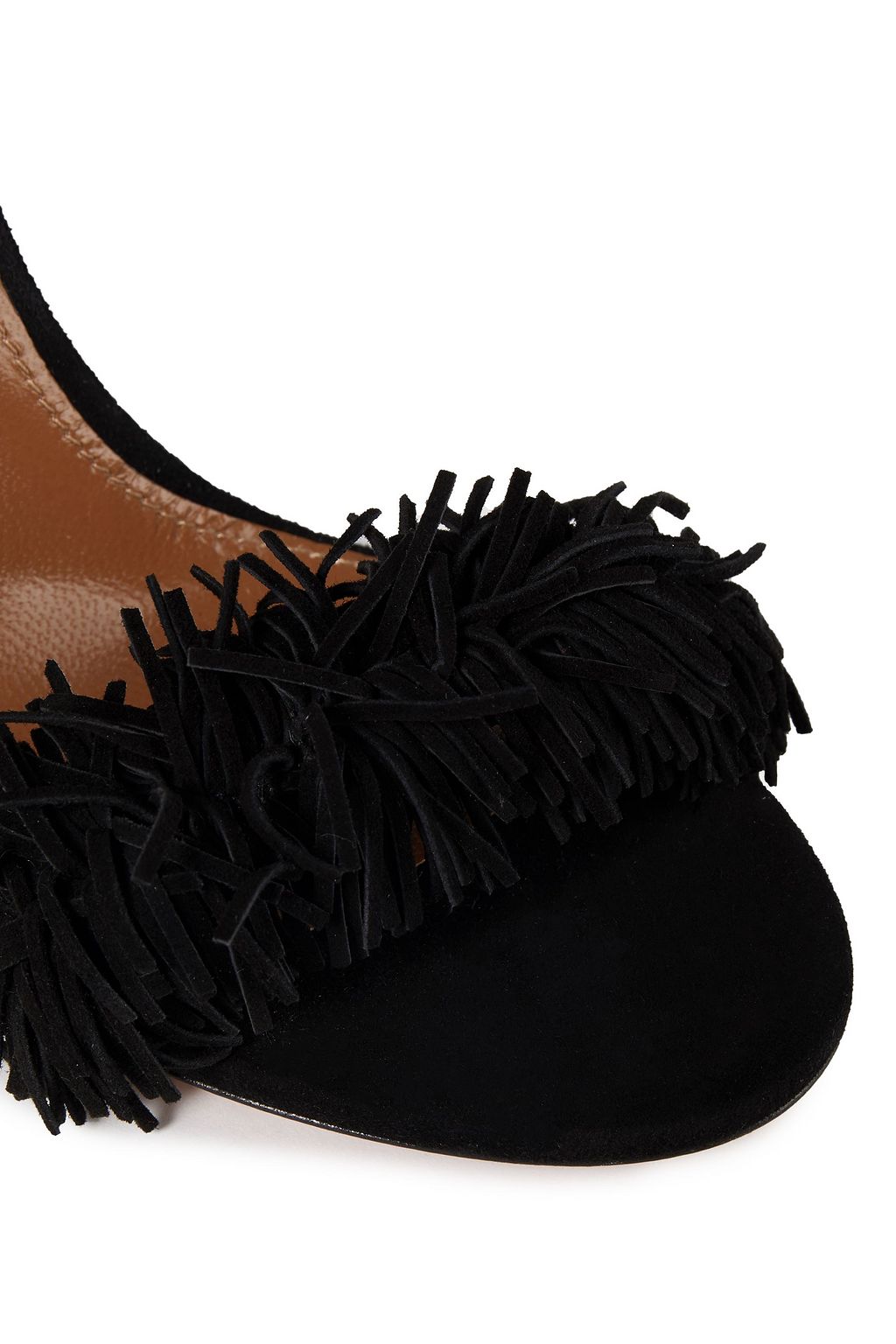 AQUAZZURA Wild Thing 105 fringed suede sandals