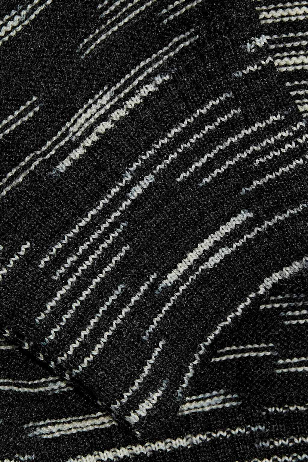 M MISSONI Oversized crochet-knit wool turtleneck sweater