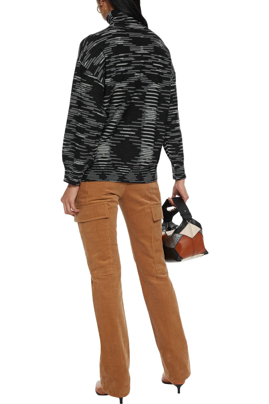 M MISSONI Oversized crochet-knit wool turtleneck sweater