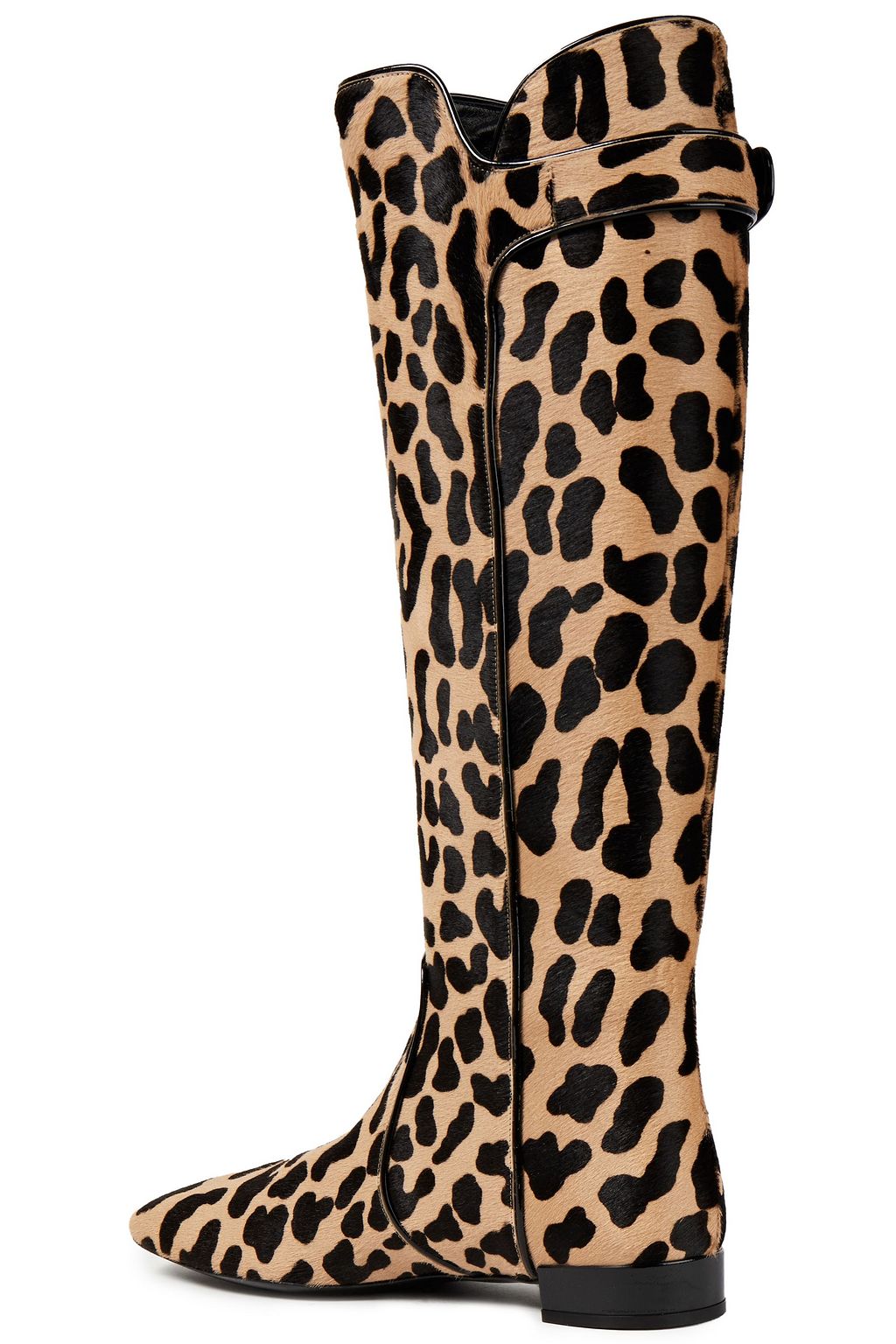 ROGER VIVIER Botte Polly leopard-print calf hair knee boots