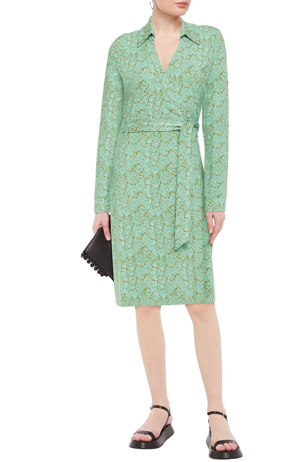 DIANE VON FURSTENBERG New Jeanne printed stretch-jersey wrap dress