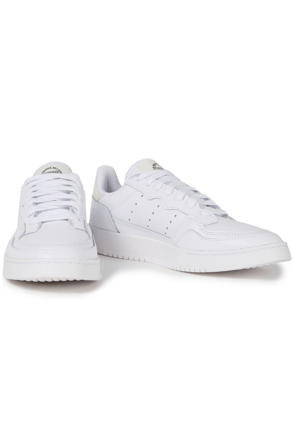 ADIDAS ORIGINALS Supercourt perforated leather sneakers