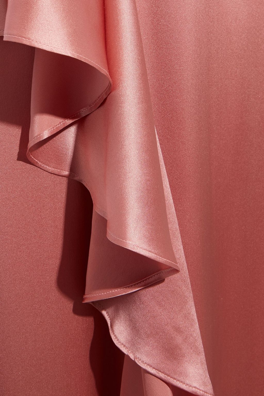 REFORMATION Angelica ruffled silk-satin maxi dress