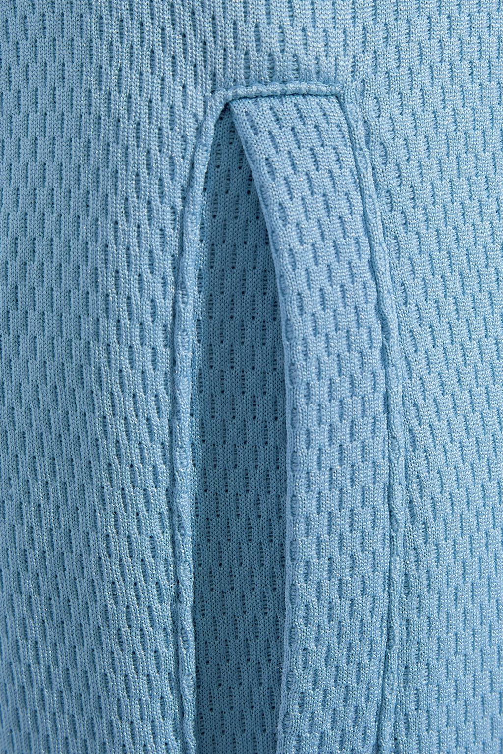 TWENTY MONTRÉAL Zip Ankle two-tone cotton-blend mesh track pants