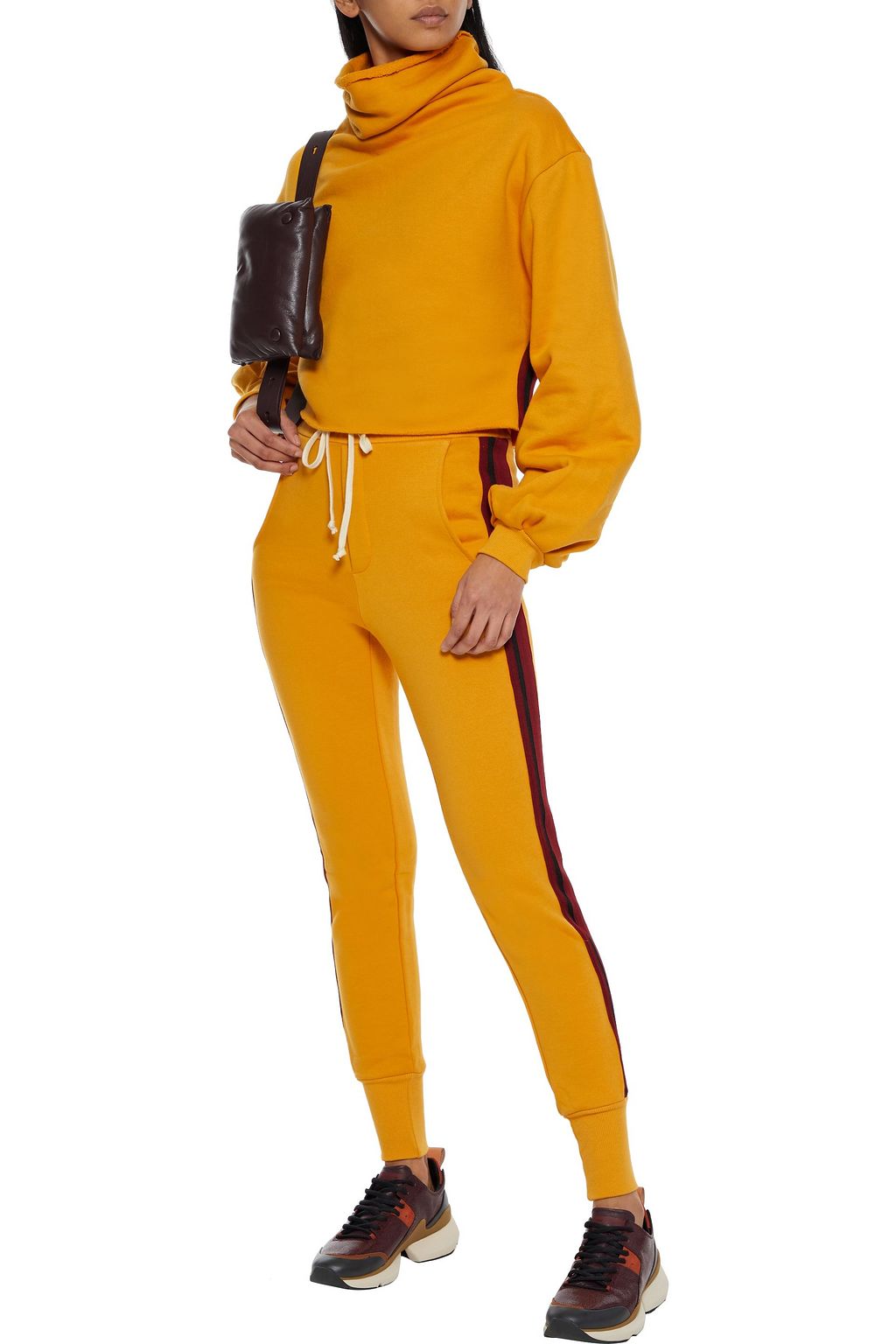 TWENTY MONTRÉAL Striped French cotton-blend terry track pants