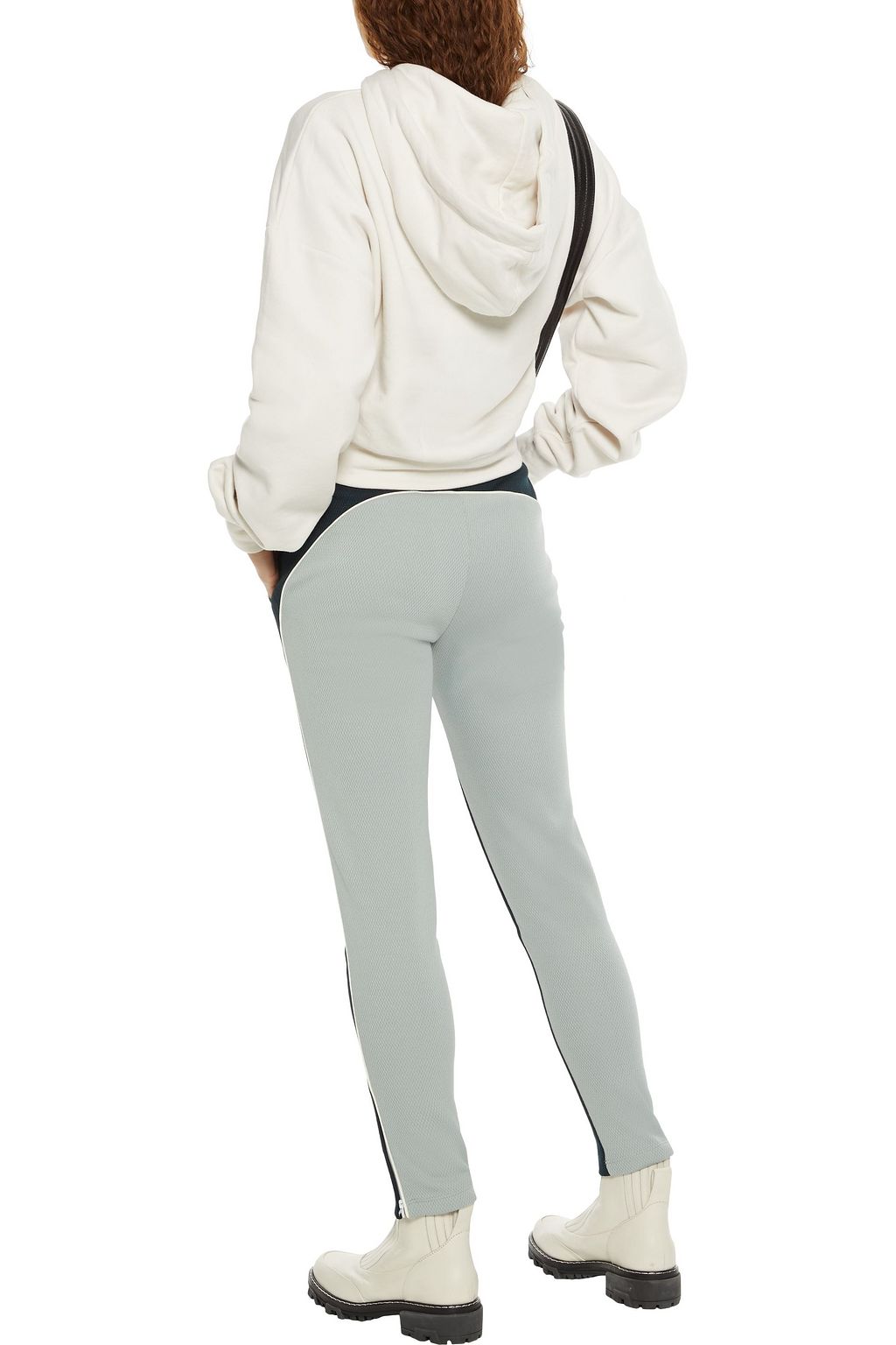 TWENTY MONTRÉAL Zip Ankle two-tone cotton-blend mesh track pants