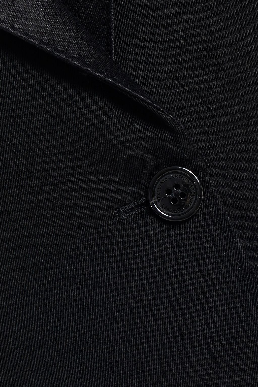 STELLA MCCARTNEY Blazer aus Woll-Twill mit Satinbesatz