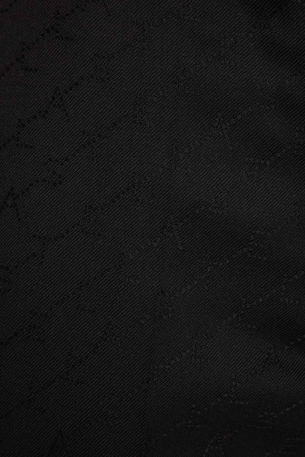 STELLA MCCARTNEY Carlie cropped wool-jacquard straight-leg pants