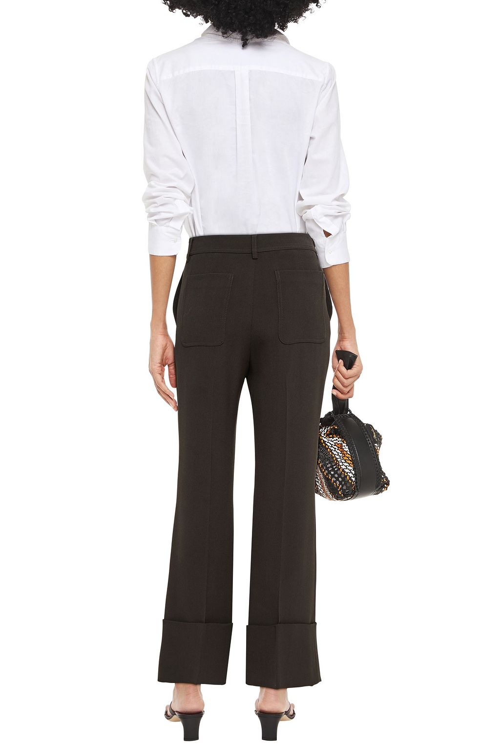 STELLA MCCARTNEY Wool-twill bootcut pants