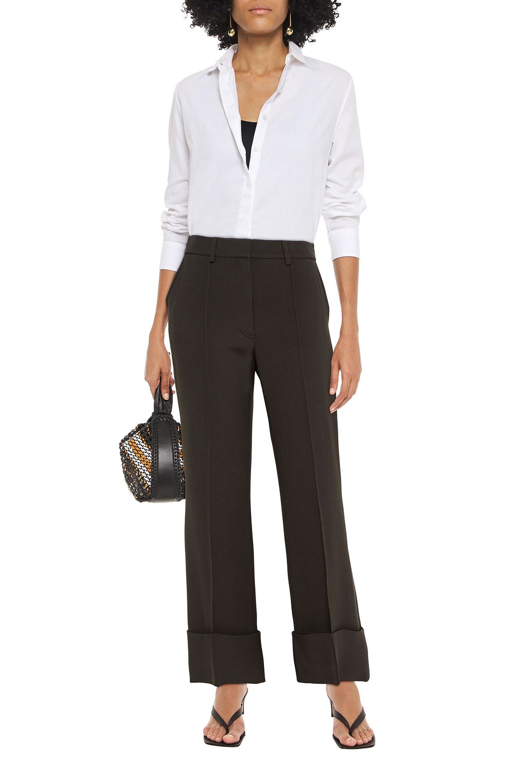 STELLA MCCARTNEY Wool-twill bootcut pants