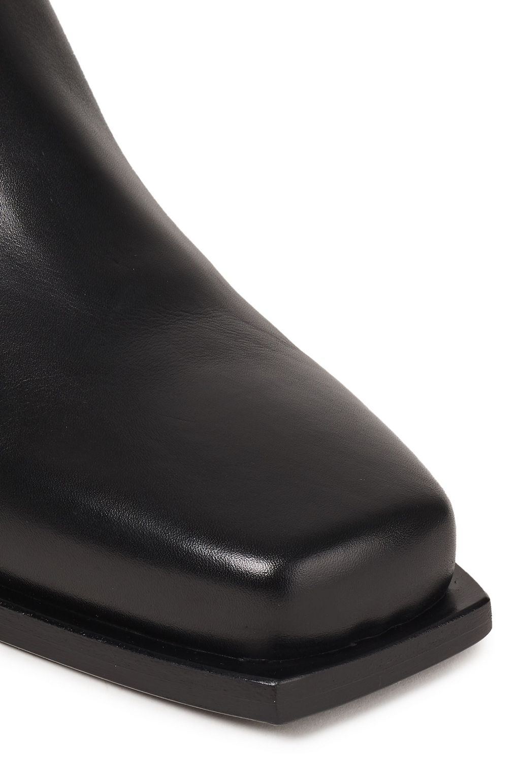 ann demeulemeester leather wedge ankle boots