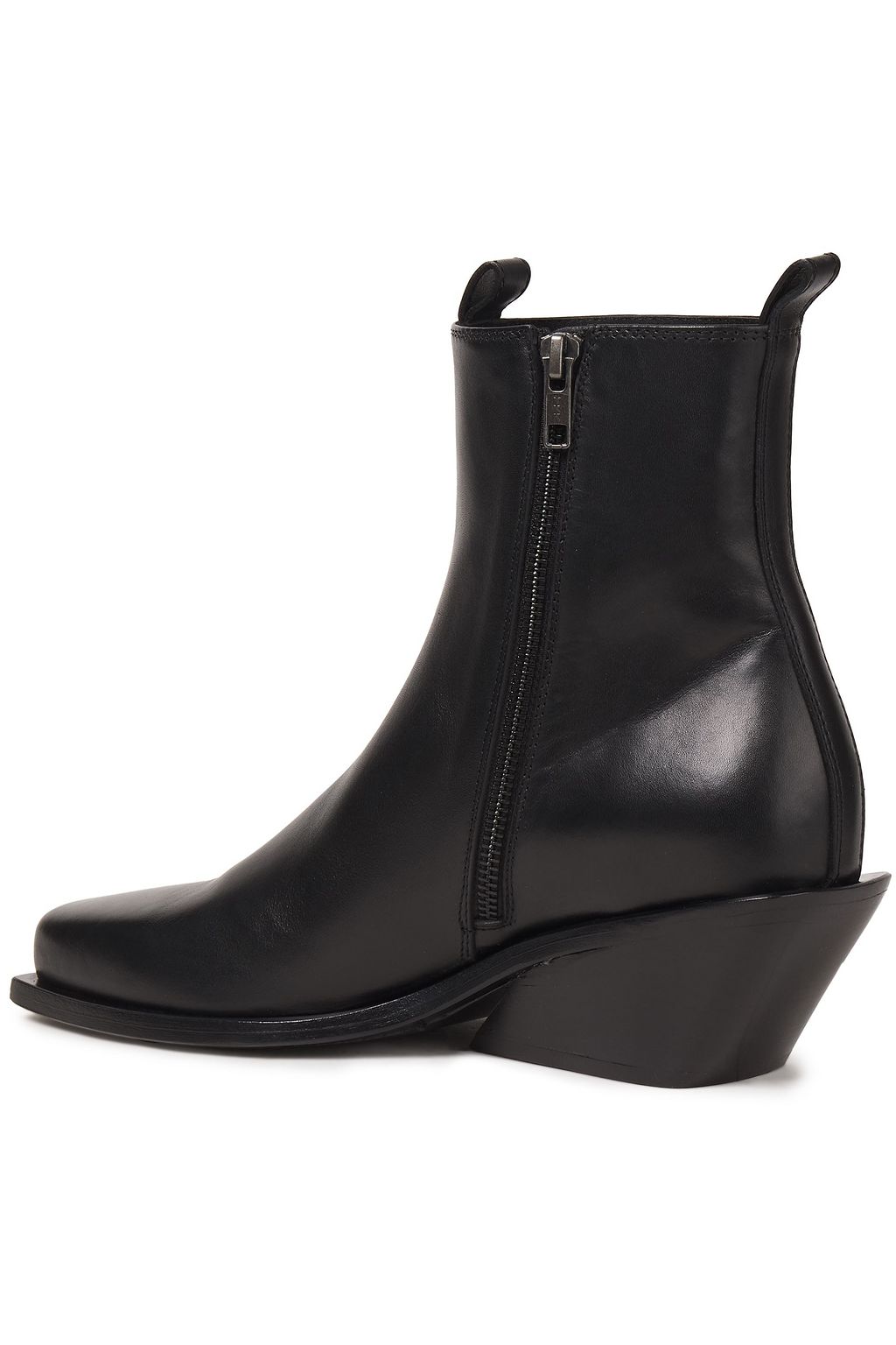 ann demeulemeester leather wedge ankle boots