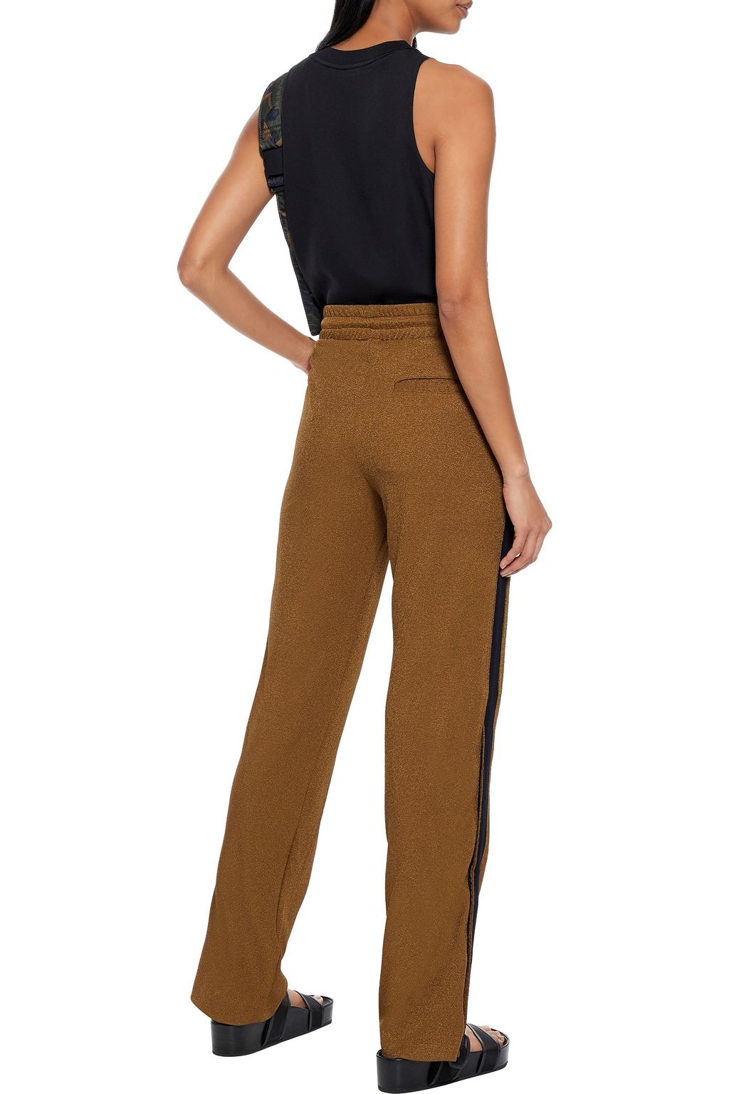 TWENTY MONTRÉAL Kent striped stretch-crepe track pants