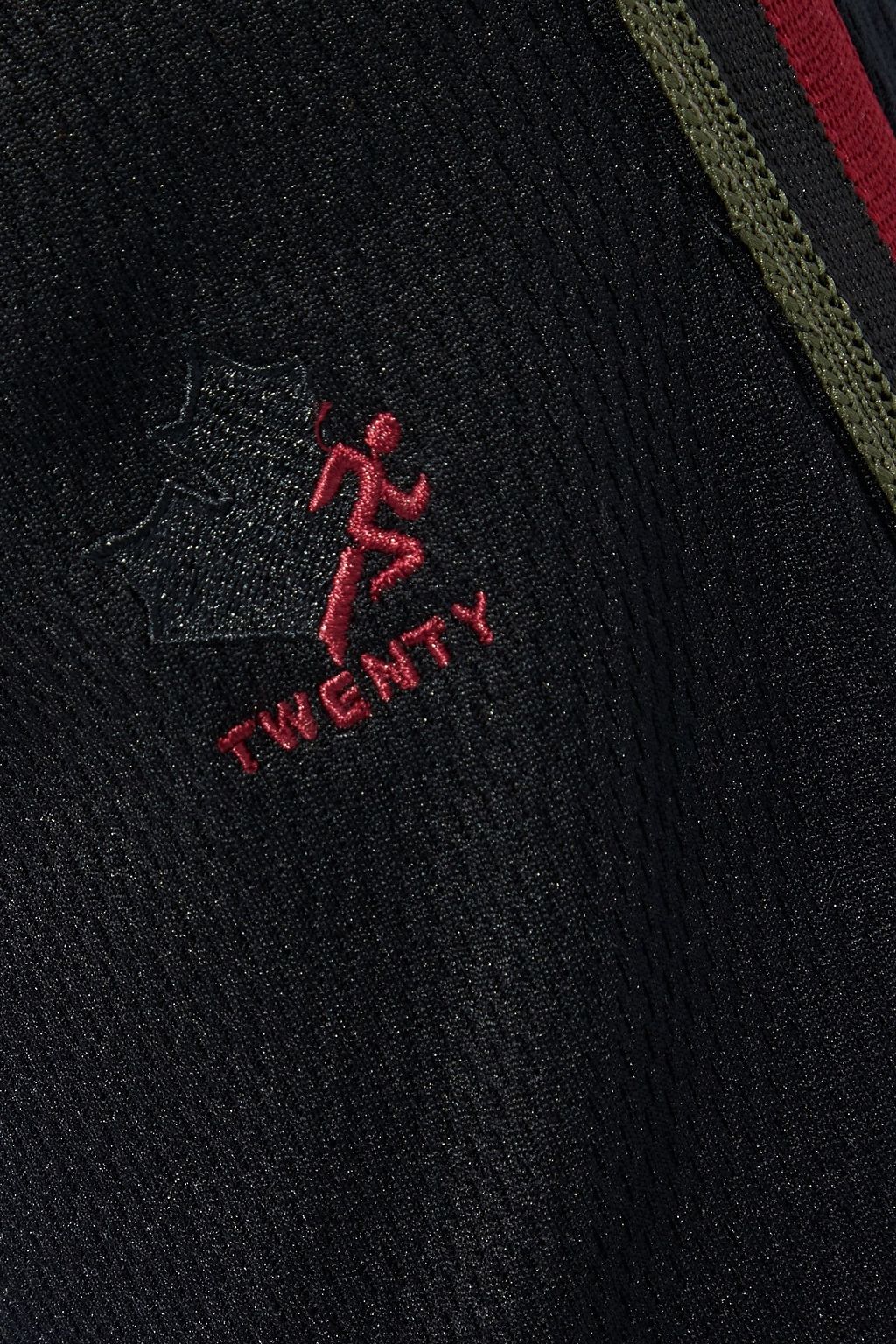 TWENTY MONTRÉAL Striped cotton-blend mesh track pants