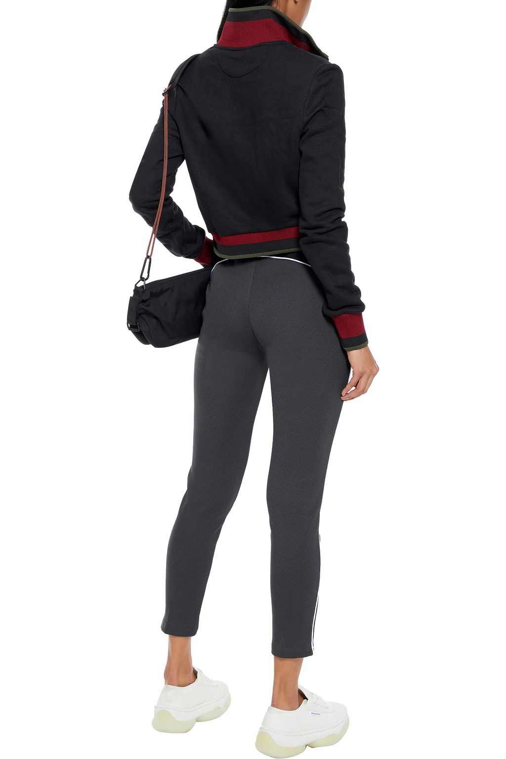 TWENTY MONTRÉAL Zip Ankle two-tone cotton-blend mesh track pants