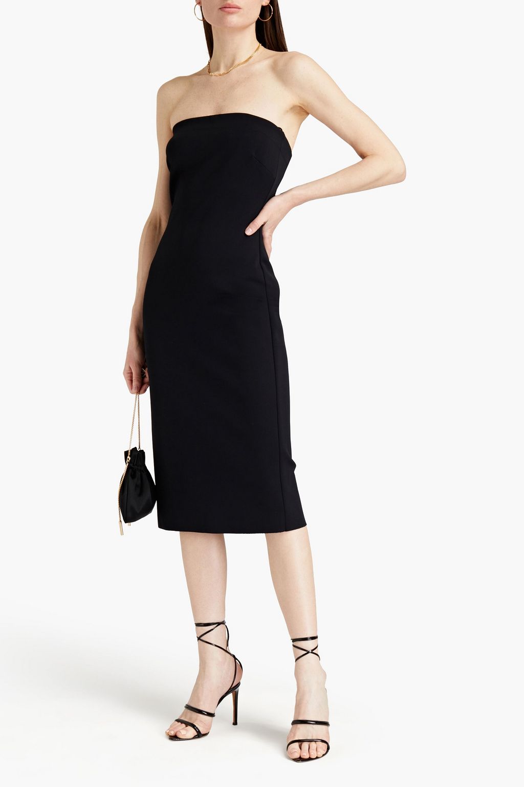 ROSETTA GETTY Strapless stretch-ponte dress