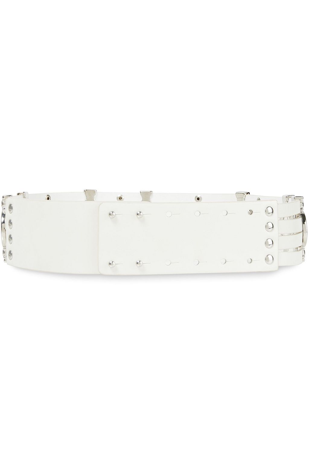 MAJE Embellished pebbled-leather belt