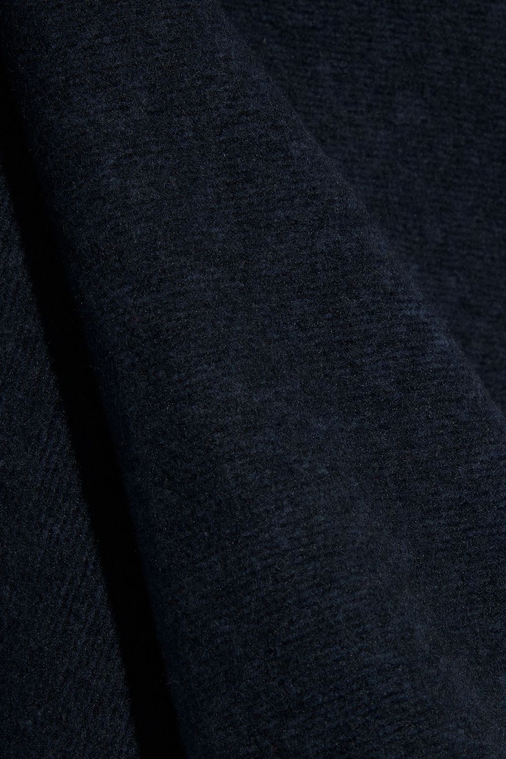 TWENTY MONTRÉAL Cropped ruched fleece sweatshirt