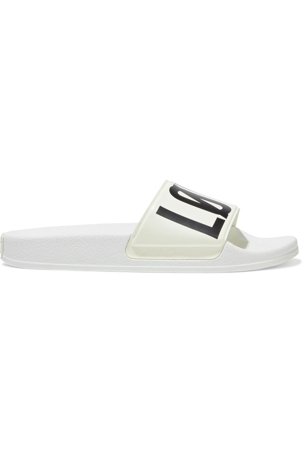 red off white slides