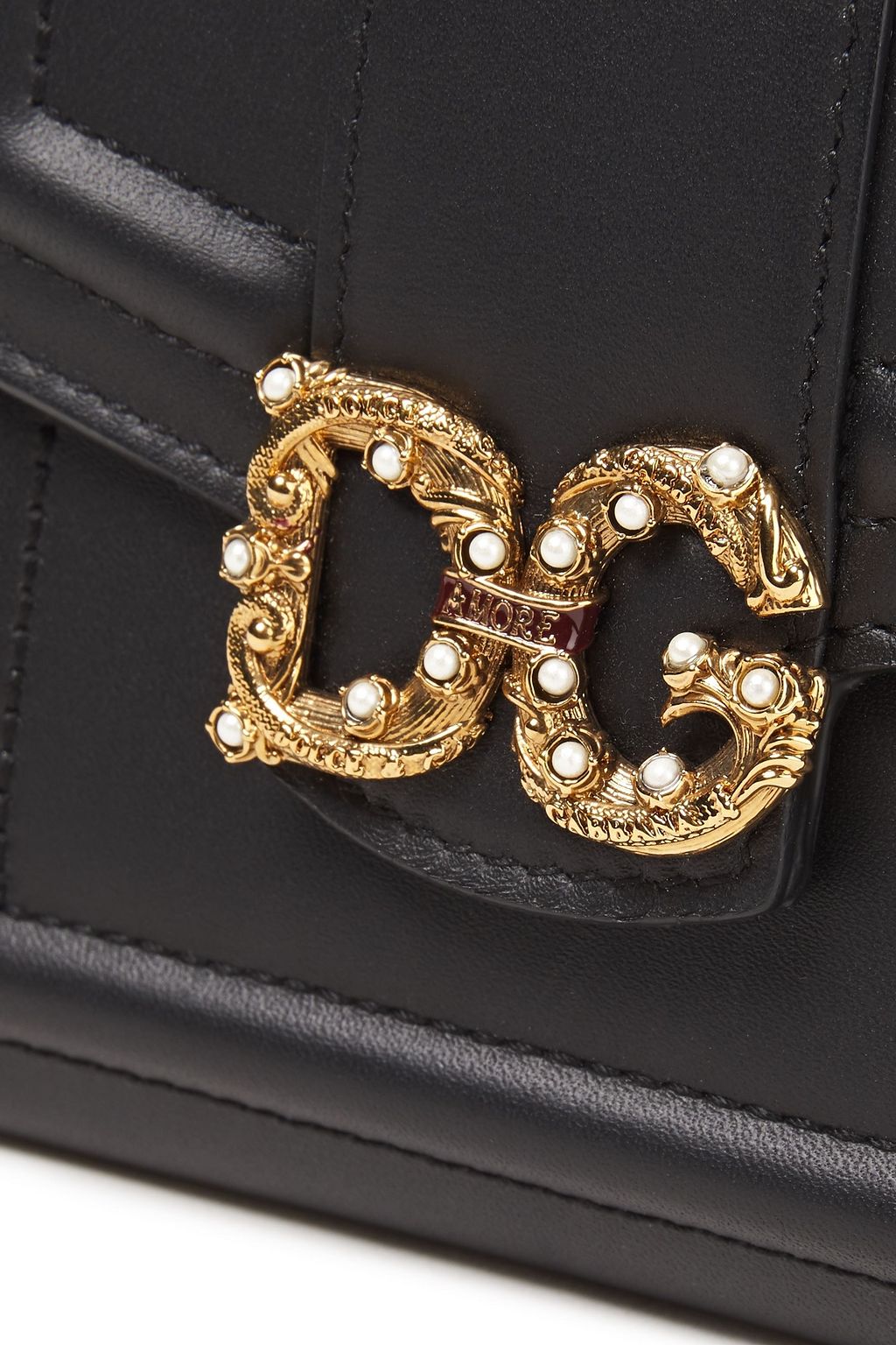 DOLCE&GABBANA Embellished leather wallet