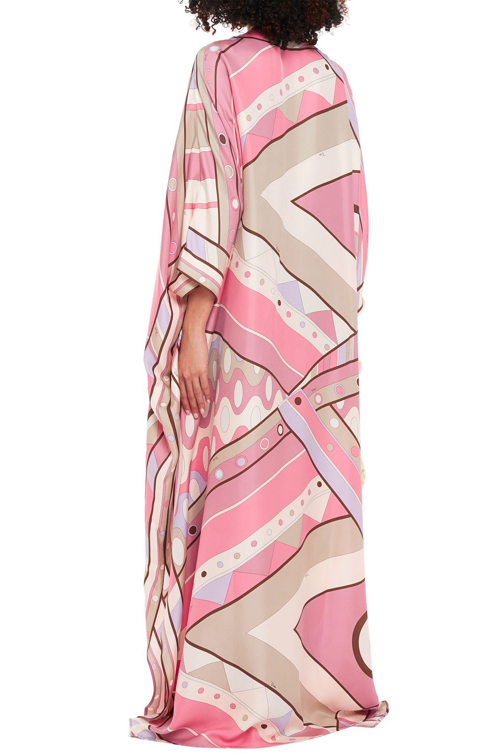 PUCCI Printed silk-twill kaftan