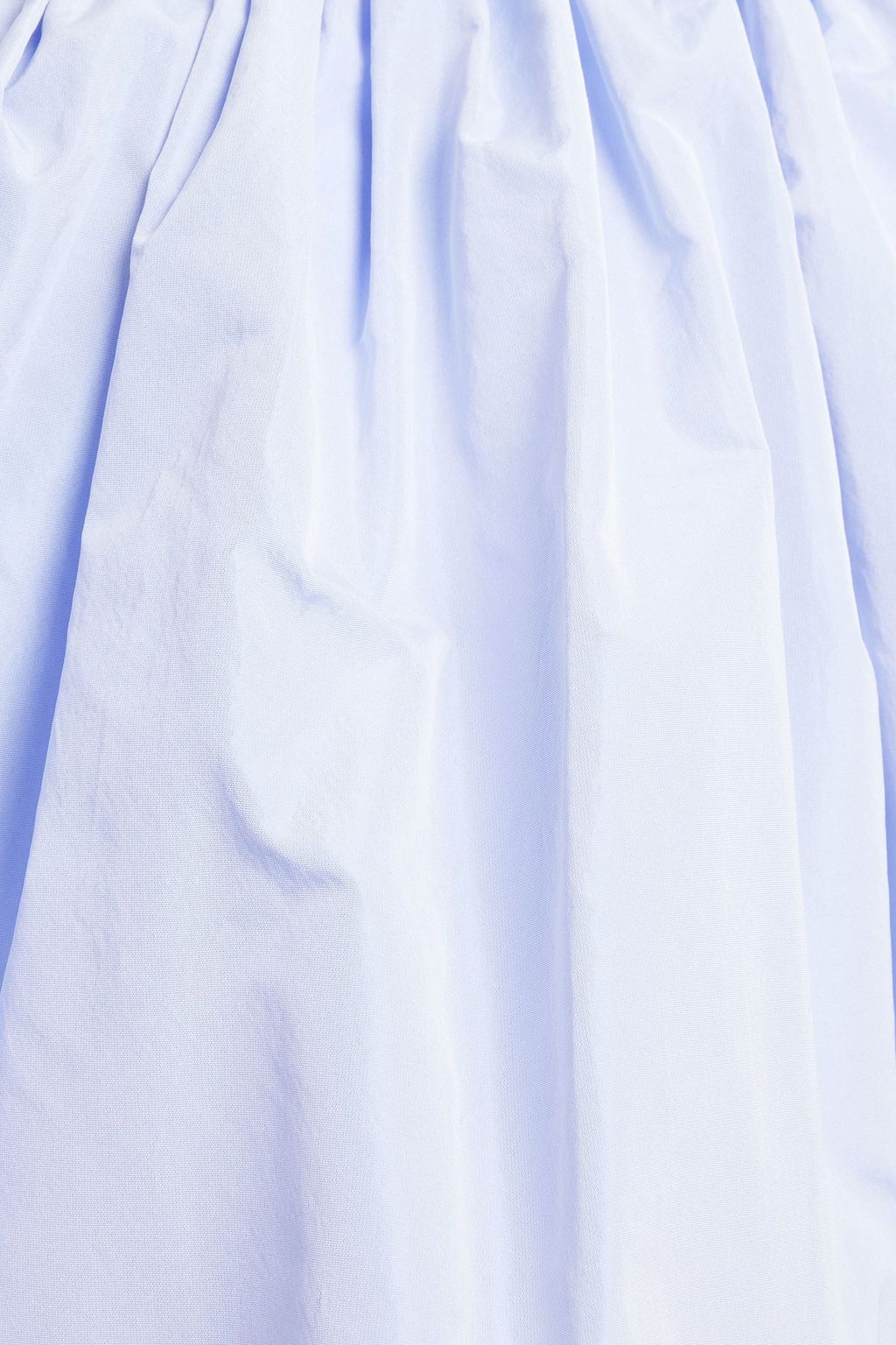 MAJE Crossover gathered taffeta mini dress
