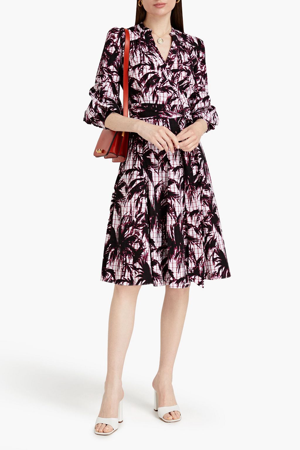 DIANE VON FURSTENBERG Adele printed cotton wrap dress