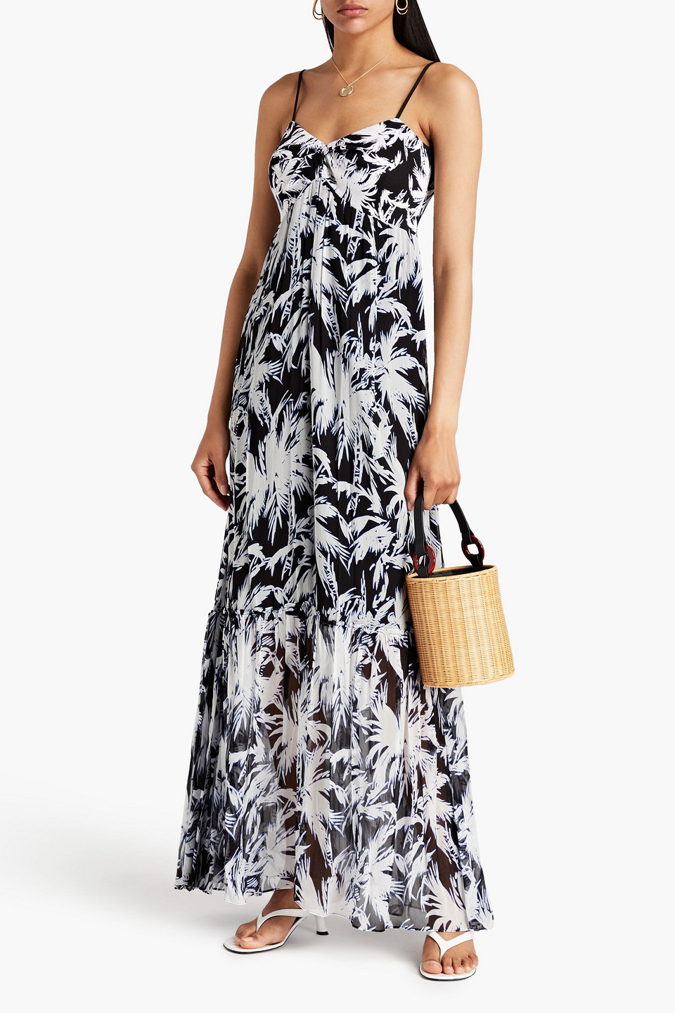 Dvf paneled maxi clearance dress