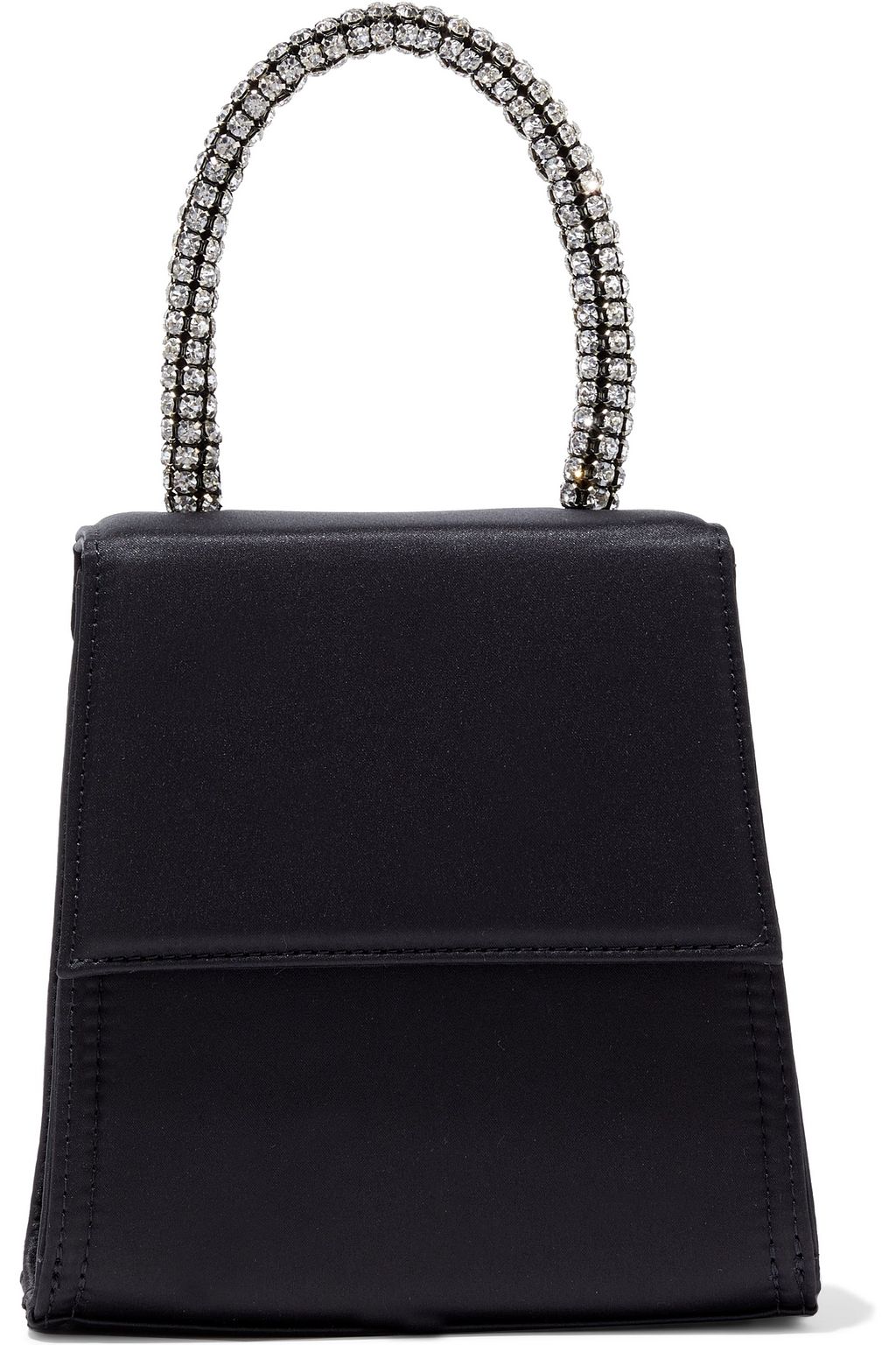 RIXO Violet croc-effect leather shoulder bag