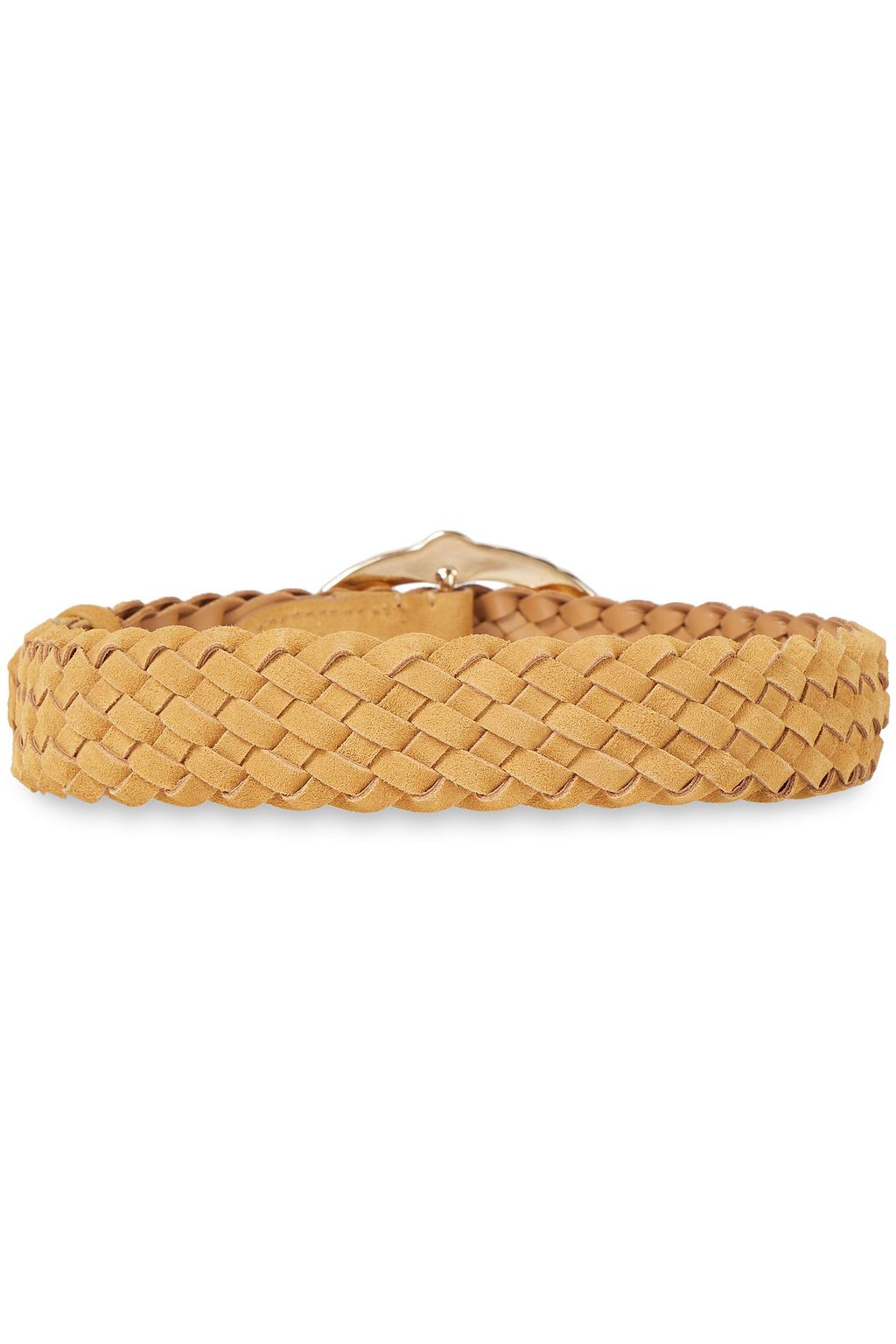 ALBERTA FERRETTI Embellished braided suede belt