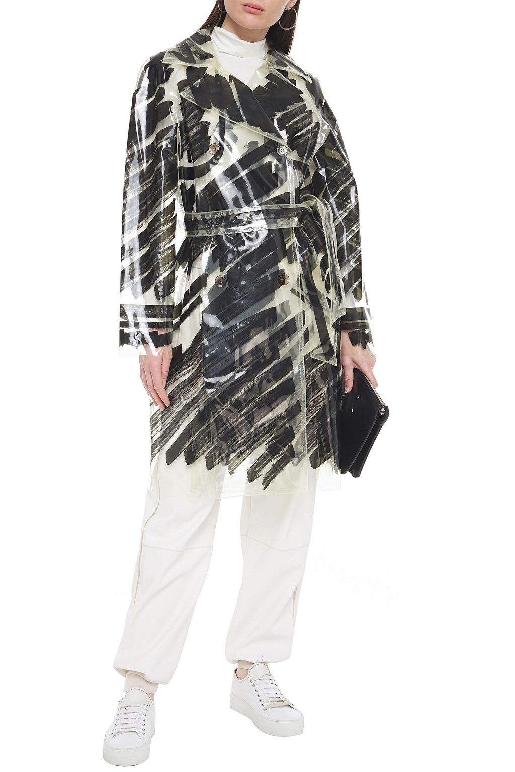 MOSCHINO Printed PVC trench coat