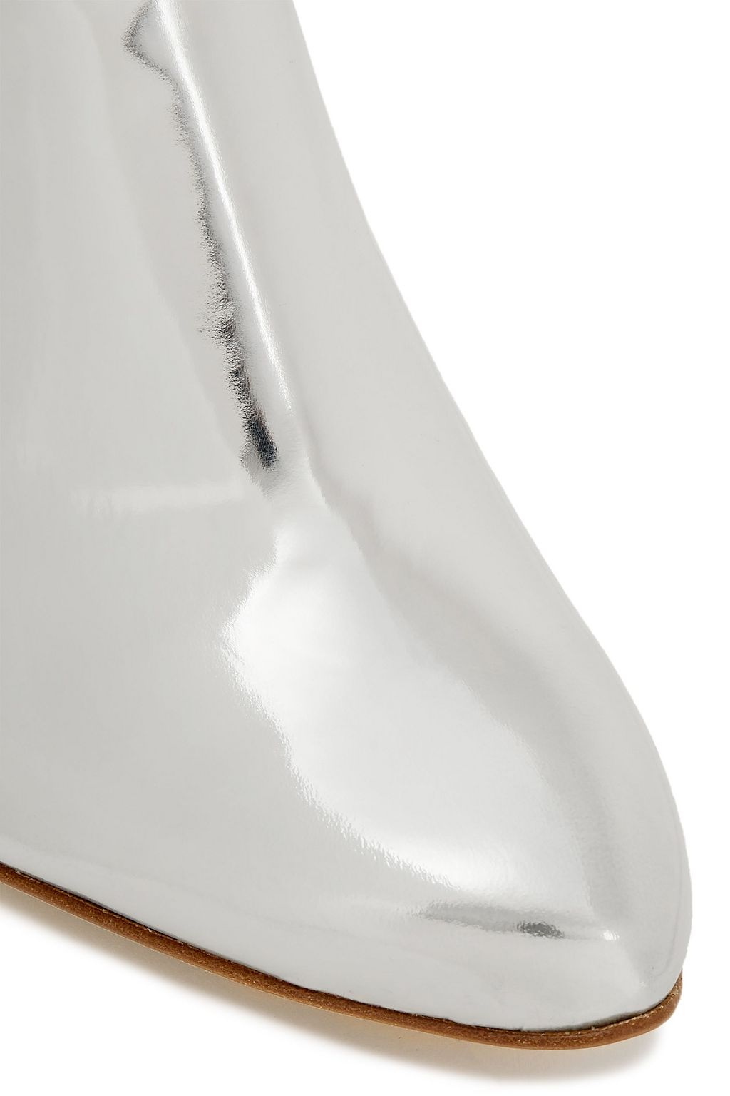 TIBI Mirrored-leather mules